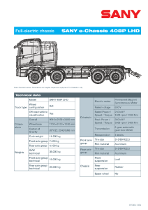 Data sheet SANY-eTruck Model 408P