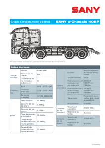 Ficha Técnica SANY-eTruck Model 408P