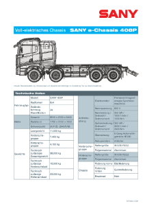 Typenblatt SANY-eTruck Modell 408P