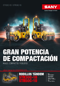 SANY STR30C STR50C Rodillo Tándem Catálogo ES