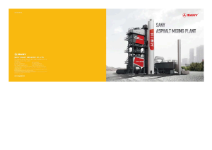 SANY Asphalt Plant brochure AU